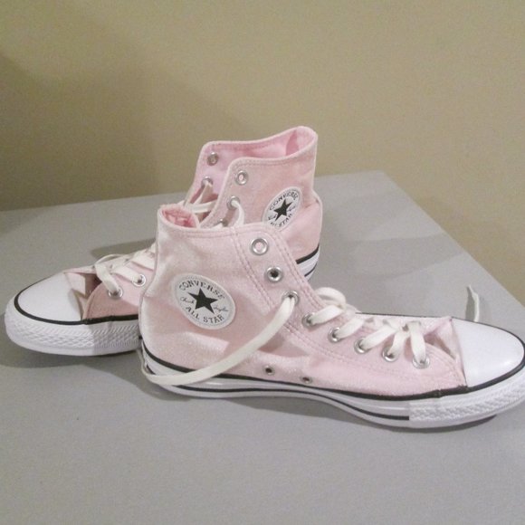 Converse All Star Chuck Taylor Arctic Pink Velvet High Top Sneakers Gym Shoes